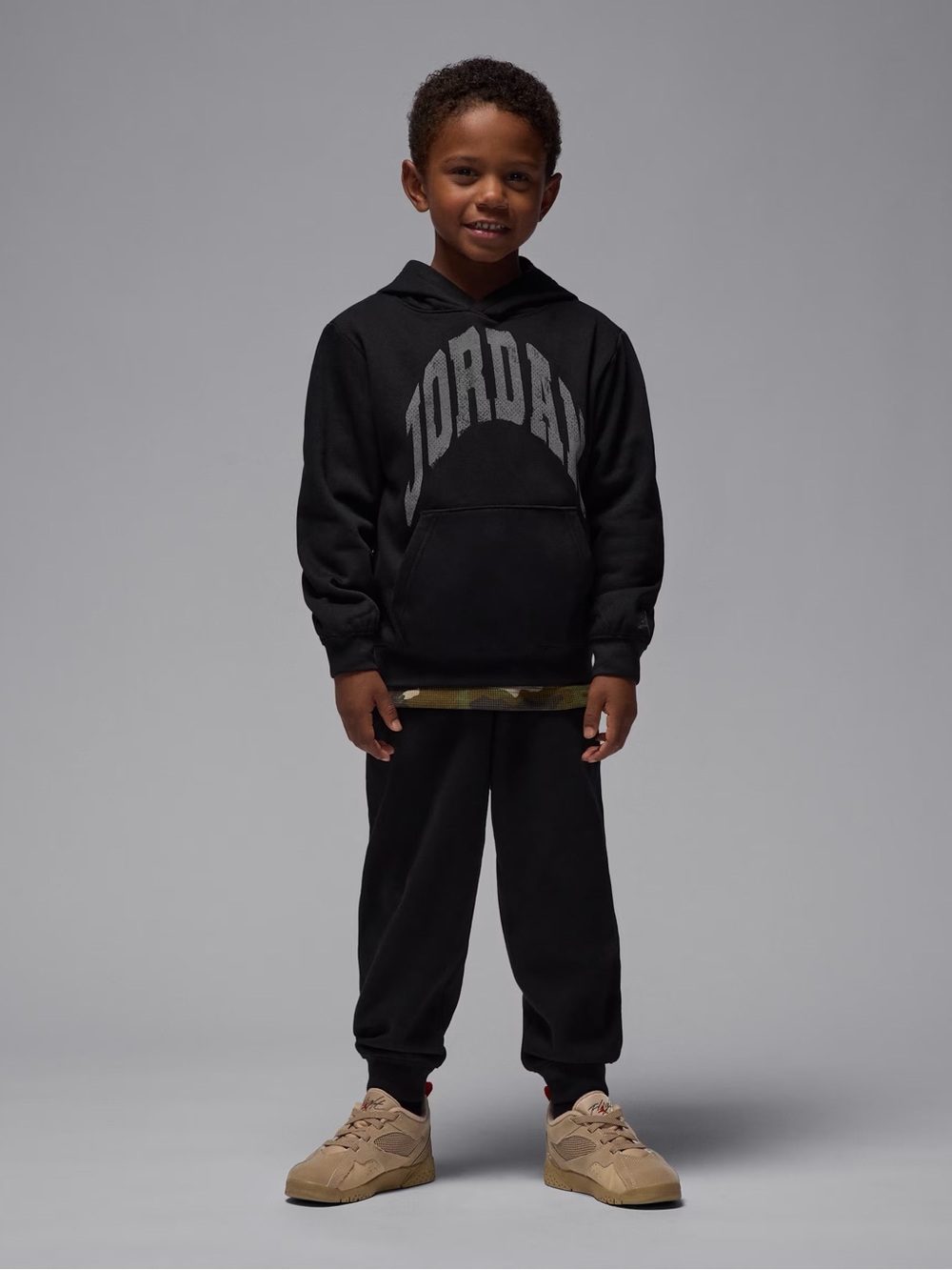 Jordan Kids Black Sweatpants & Hoodie Set